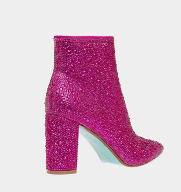 Betsey Johnson Rhinestone Booties