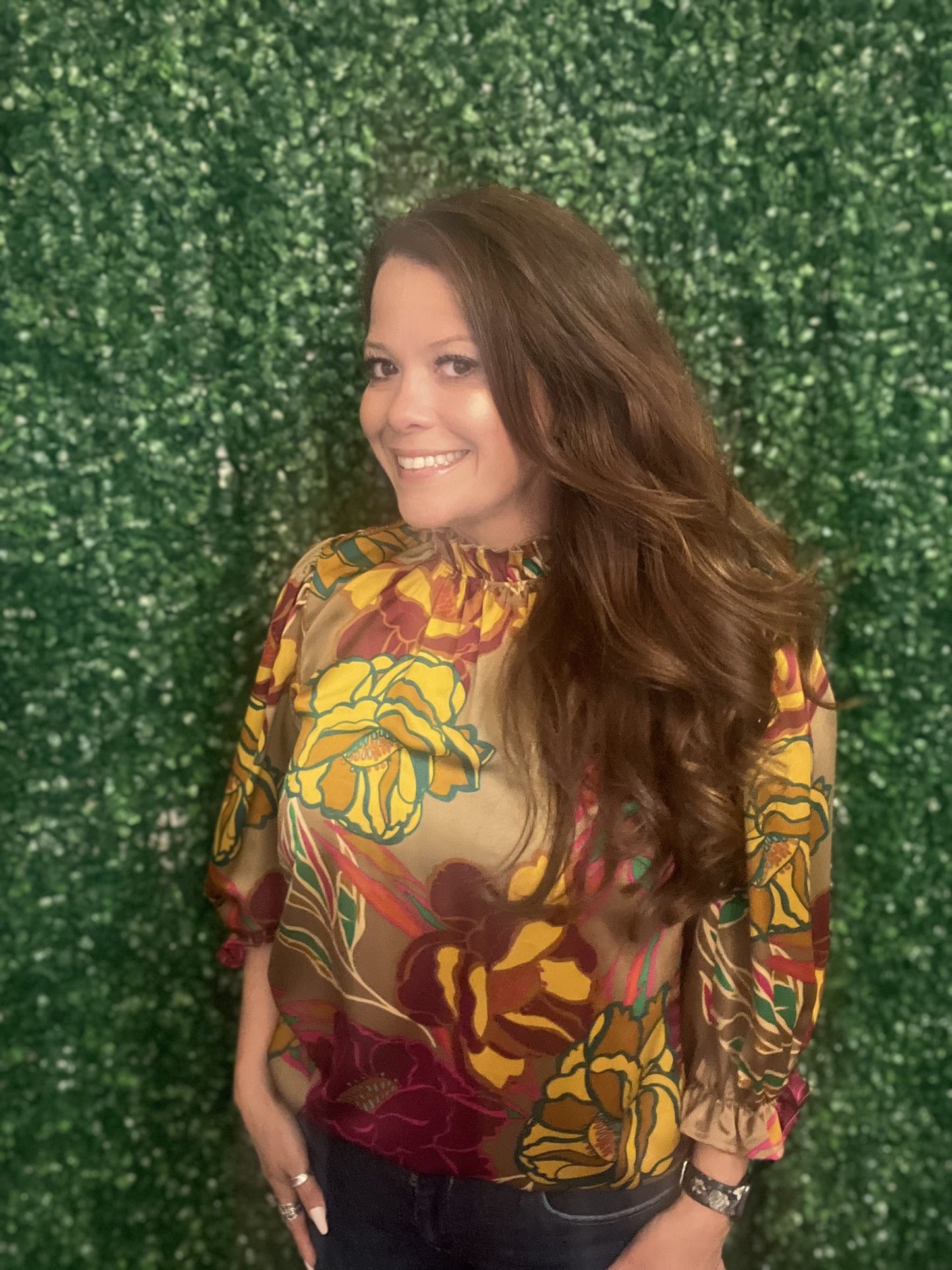 Entro Smock Sleeve Blouse