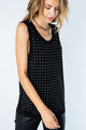 Vocal Sleeveless Tank w/ Metal Studs