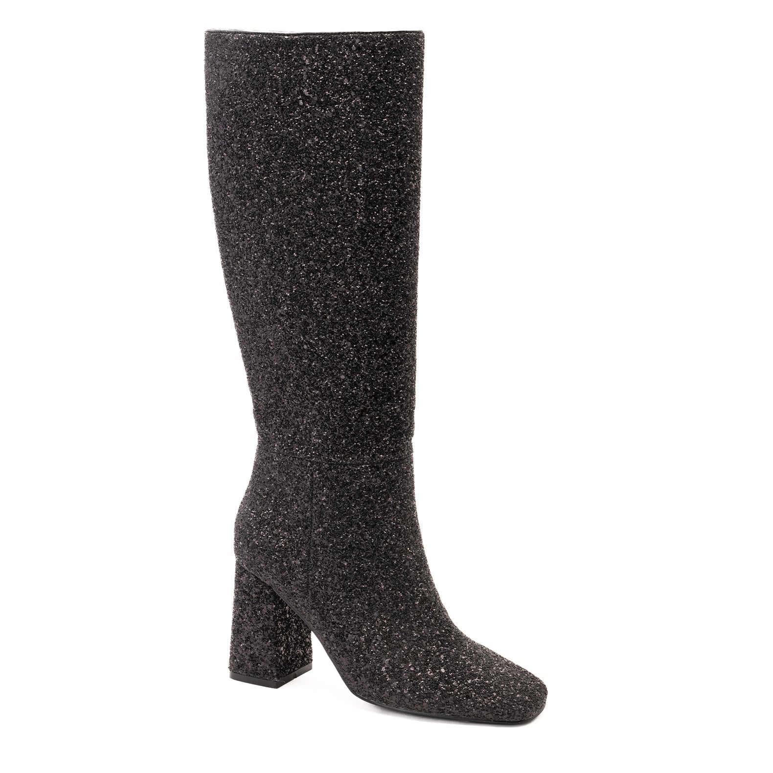 Shops black sparkle boots