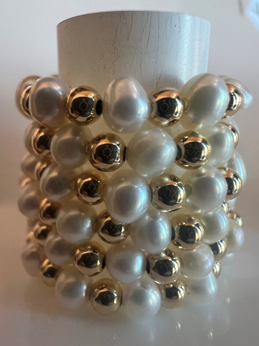 Beaded Blondes Costal Pearl Ring