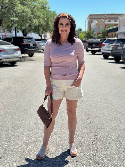 Wishlist Ribbed Half Sleeve Shirt