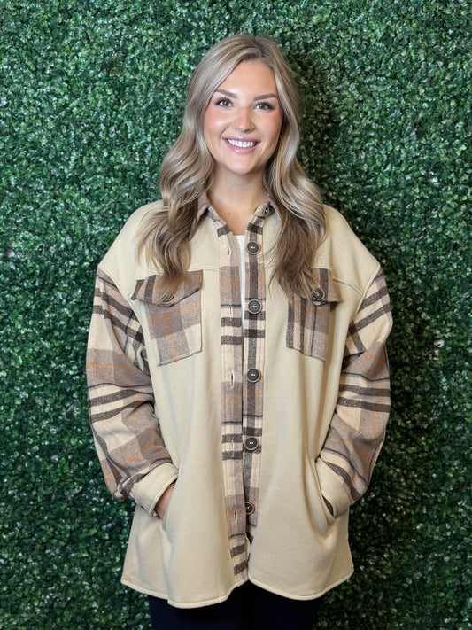 Vocal Plaid Print Shirket